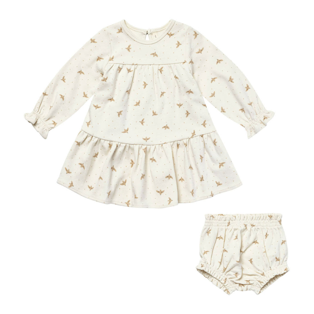 Quincy Mae Doves Tiered Jersey Dress