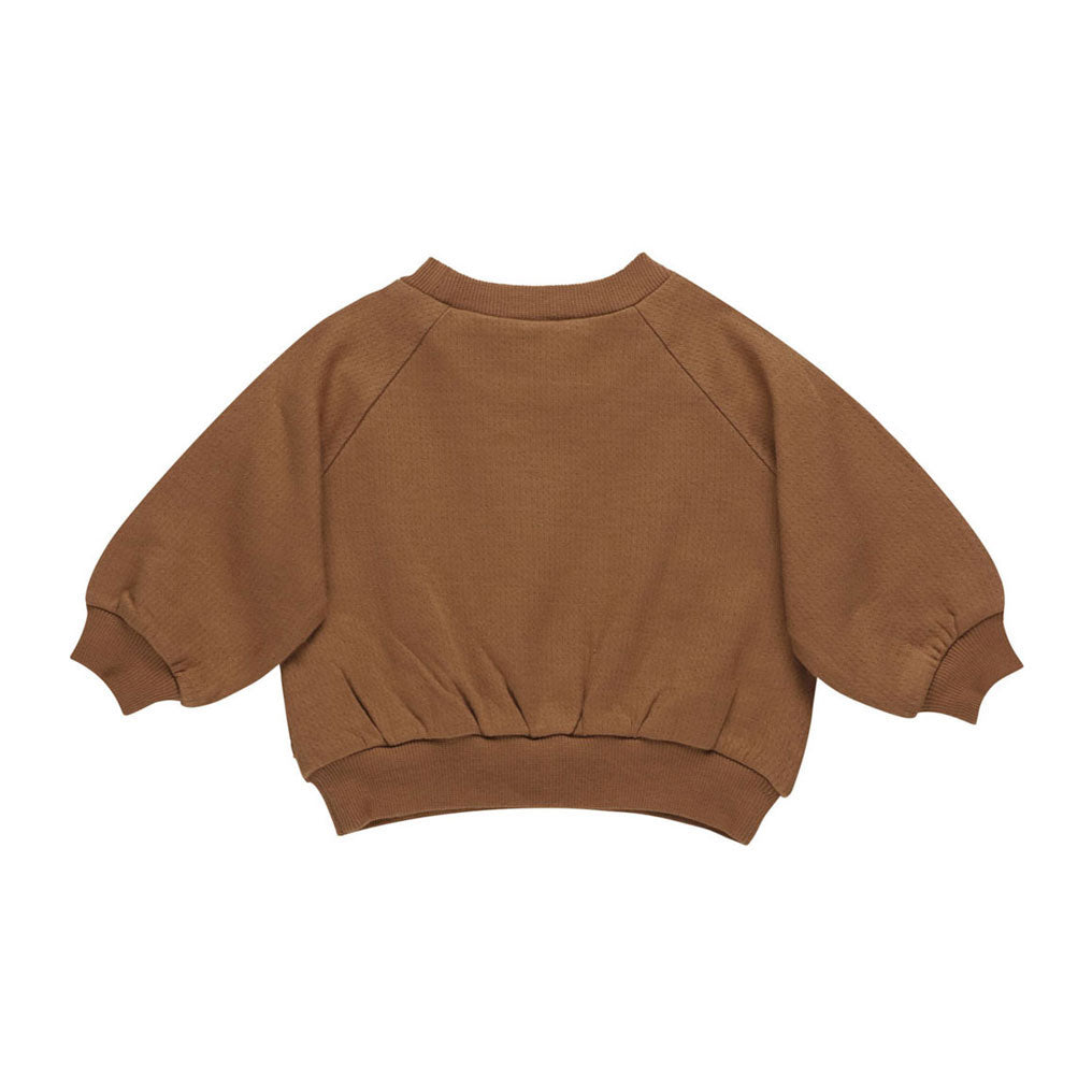 Quincy Mae Cinnamon Pocket Sweatshirt