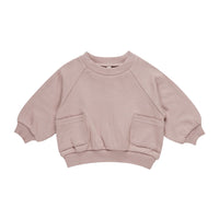 Quincy Mae Mauve Pocket Sweatshirt
