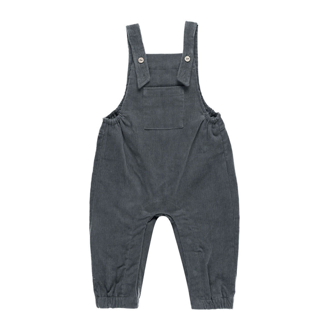 Quincy Mae Indigo Cordouroy Baby Overalls