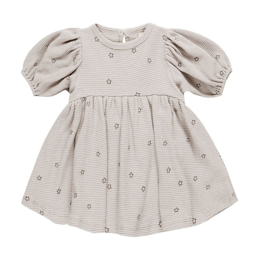 Quincy Mae Stars Waffle Babydoll Dress