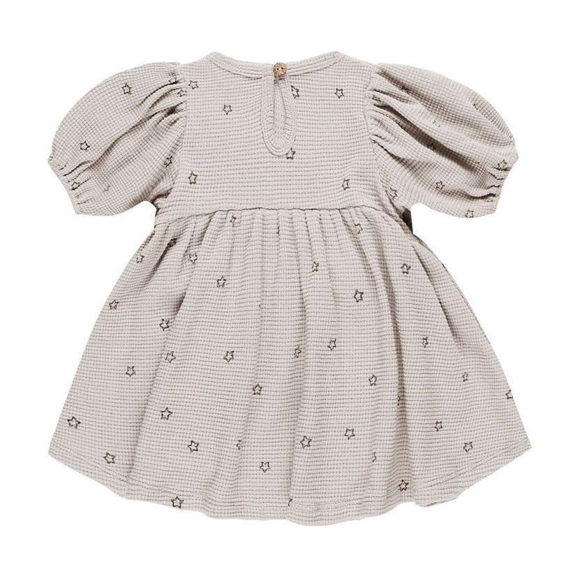 Quincy Mae Stars Waffle Babydoll Dress