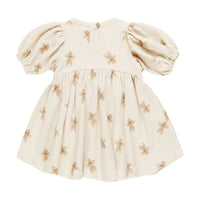 Quincy Mae Gingerbread Waffle Babydoll Dress