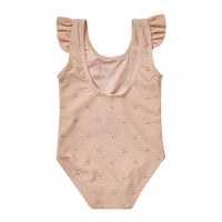 Quincy Mae Cherries Flutter One-Piece Swimsuit