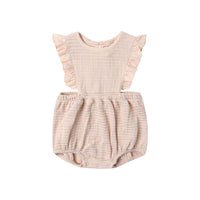 Quincy Mae Antique Ruffle Bubble Romper