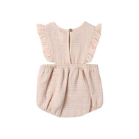 Quincy Mae Antique Ruffle Bubble Romper