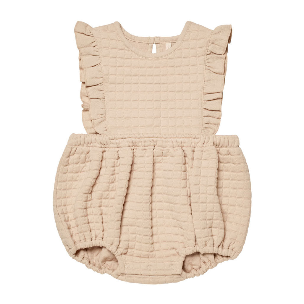 Quincy Mae Shell Ruffle Bubble Romper