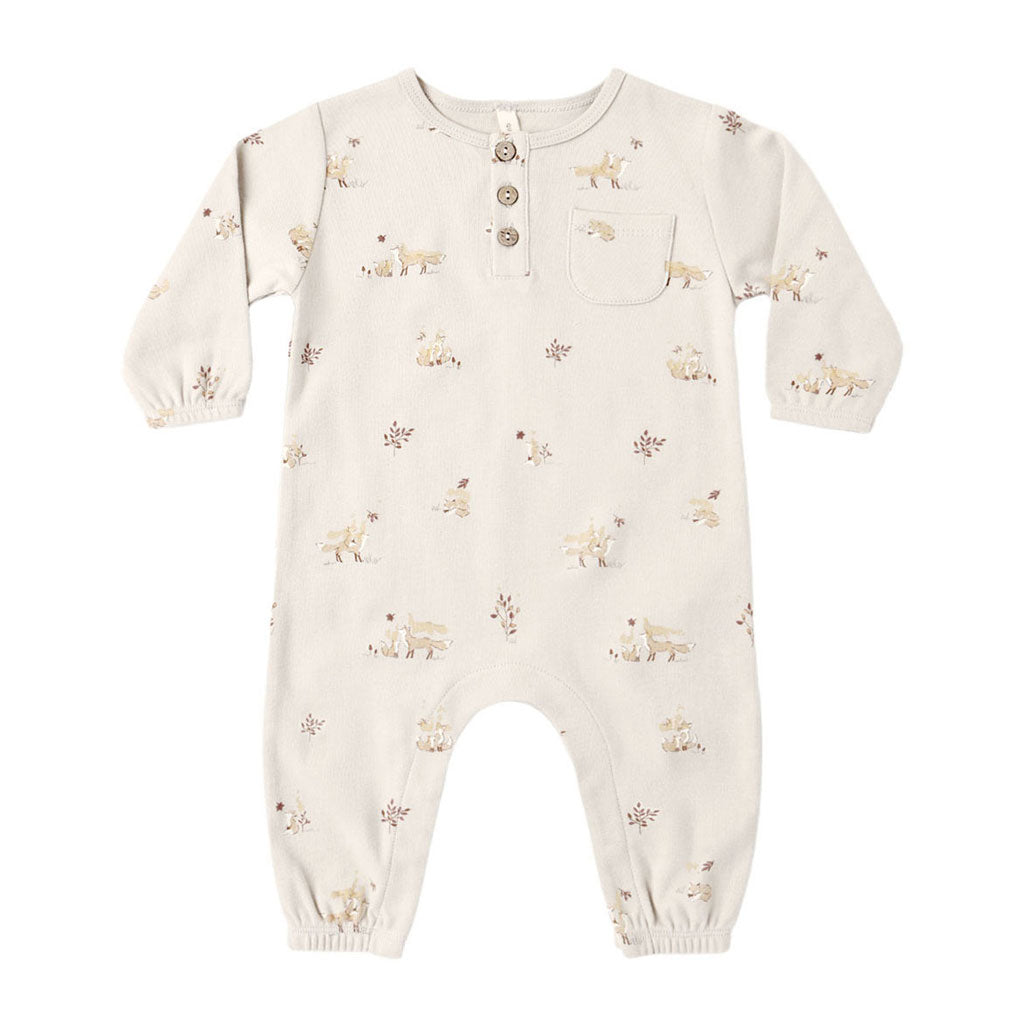 Quincy Mae Fox Land Pocket Jumpsuit