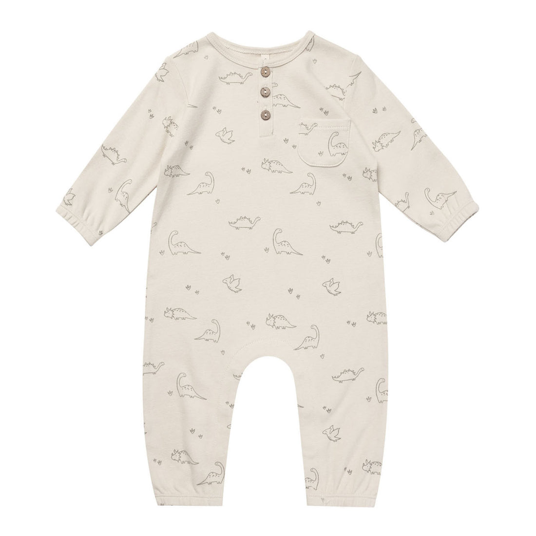 Quincy Mae Dino Long Sleeve Jumpsuit