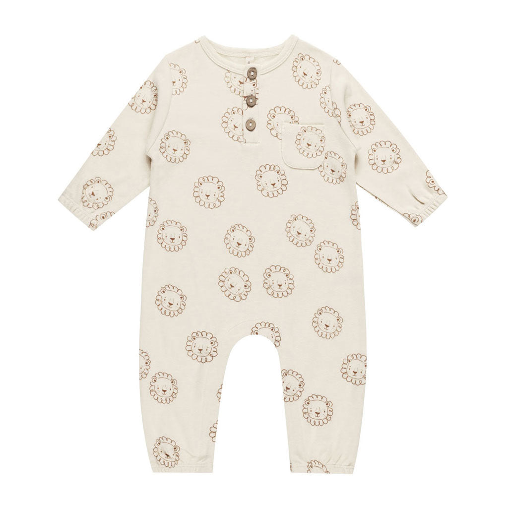 Quincy Mae Lions Long Sleeve Pocket Jumpsuit