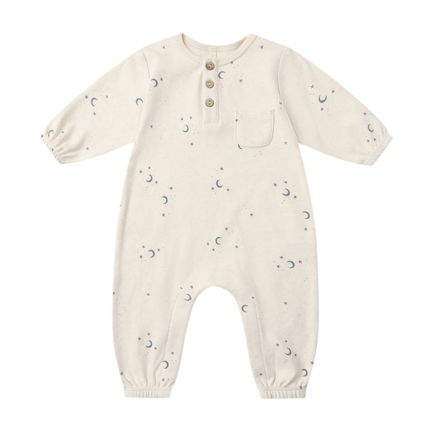 Quincy Mae Natural Moons Pocket Jumpsuit