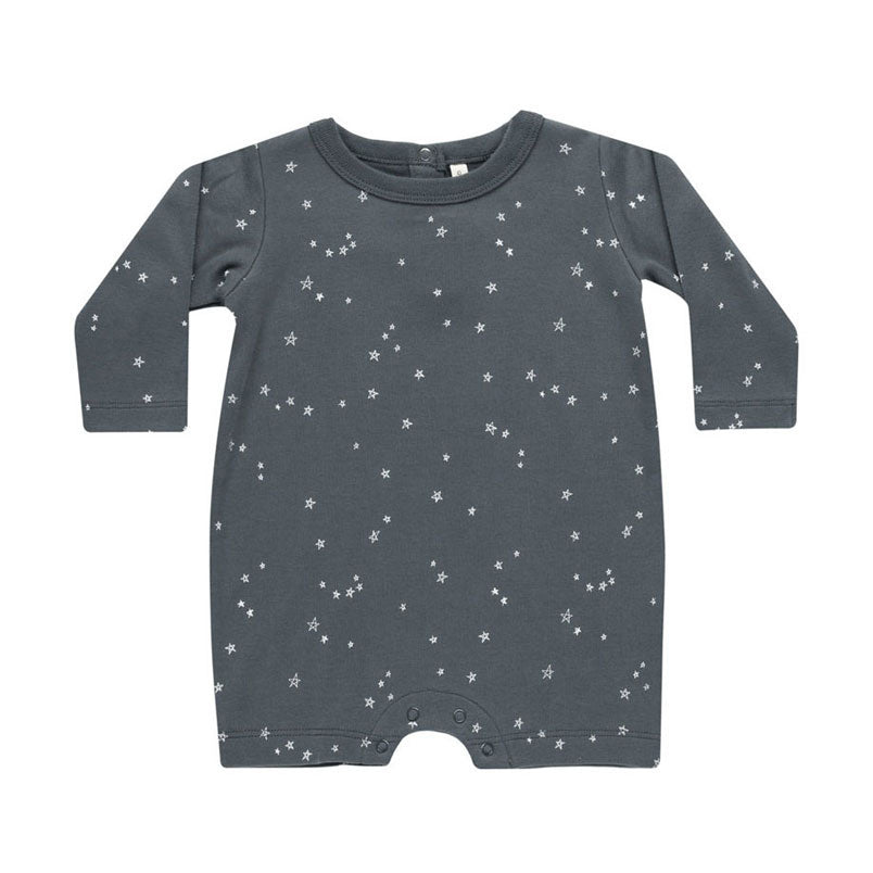 Quincy Mae Stars Long Sleeve Romper