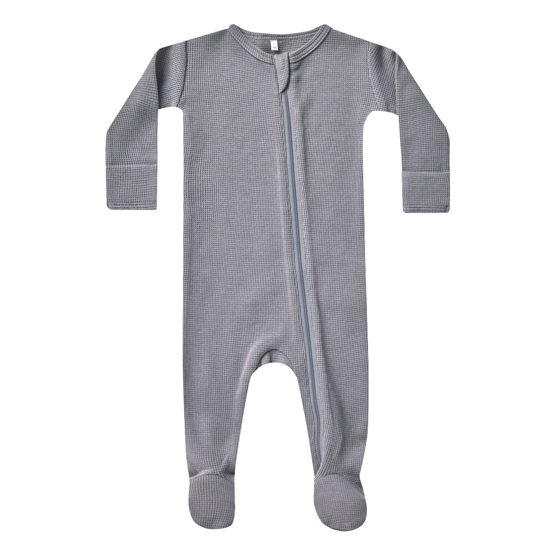 Quincy Mae Lagoon Waffle Zip Footie