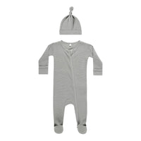 Quincy Mae Dusty Blue Waffle Sleep Set