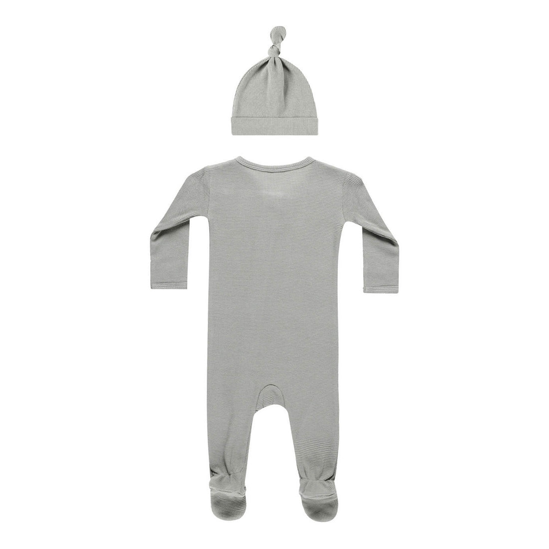 Quincy Mae Dusty Blue Waffle Sleep Set