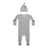 Quincy Mae Dusty Blue Waffle Sleep Set