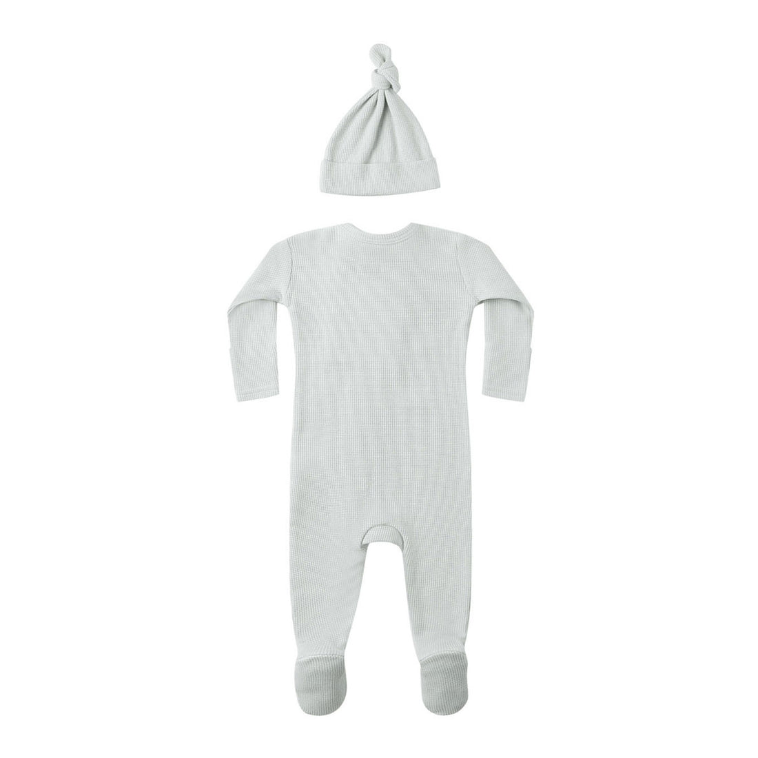 Quincy Mae Ice Blue Waffle Sleep Baby Set