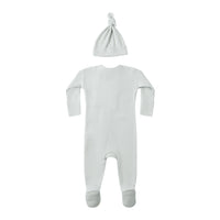 Quincy Mae Ice Blue Waffle Sleep Baby Set