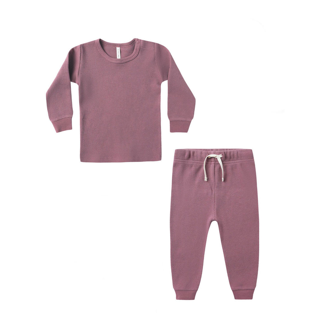 Quincy Mae Mulberry Waffle Top + Pant Set