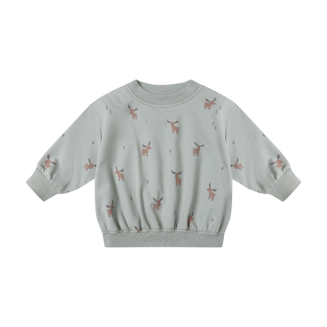 Quincy Mae Moose Relaxed Sweatshirt