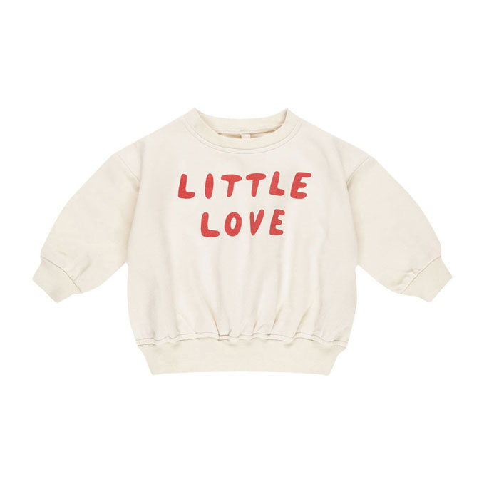 Quincy Mae Natural Little Love Relaxed Sweatshirt