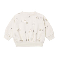 Quincy Mae Deer Relaxed Sweatshirt