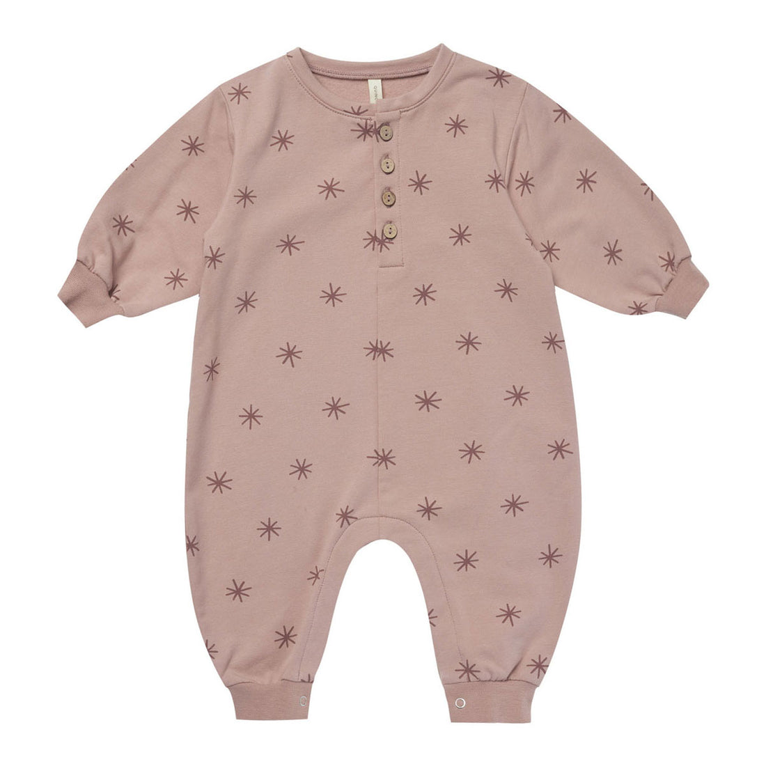 Quincy Mae Snow Star Relaxed Fleece Jumpsuit