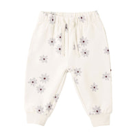 Quincy Mae Blue Daisy Relaxed Fleece Sweatpants