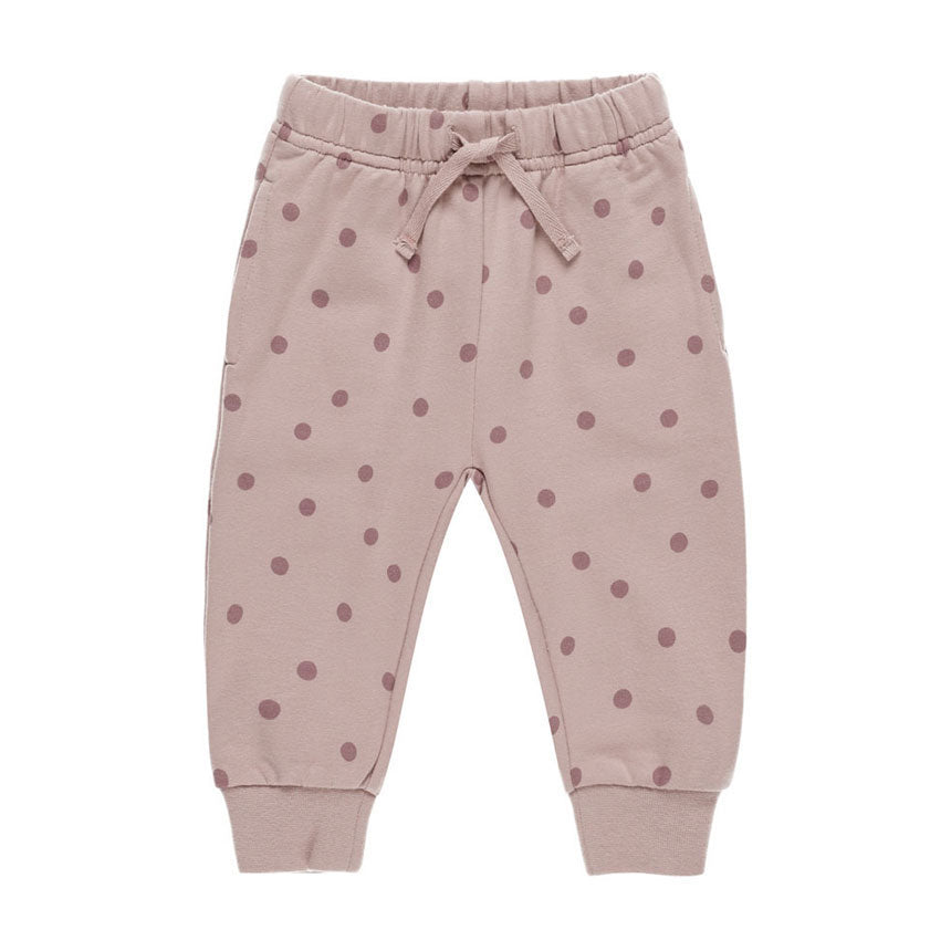 Quincy Mae Polka Dots Relaxed Fleece Sweatpants