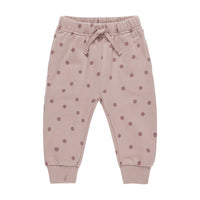 Quincy Mae Polka Dots Relaxed Fleece Sweatpants