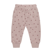 Quincy Mae Polka Dots Relaxed Fleece Sweatpants