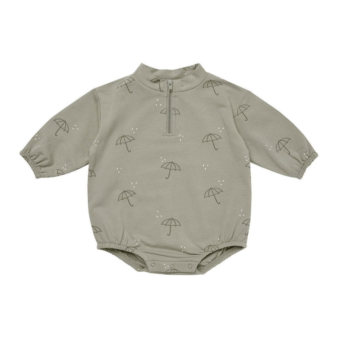 Quincy Mae Umbrellas Fleece Bodhi Romper