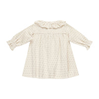 Quincy Mae Polka Dot Velour Baby Dress