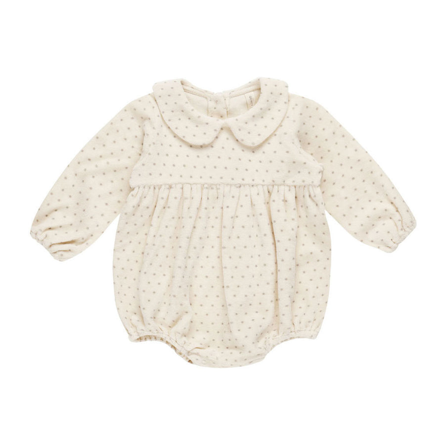 Quincy Mae Polka Dot Peter Pan Romper