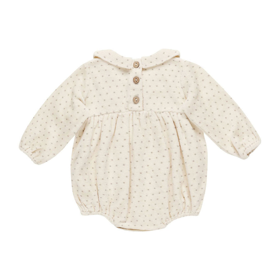 Quincy Mae Polka Dot Peter Pan Romper