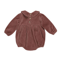 Quincy Mae Cranberry Peter Pan Romper