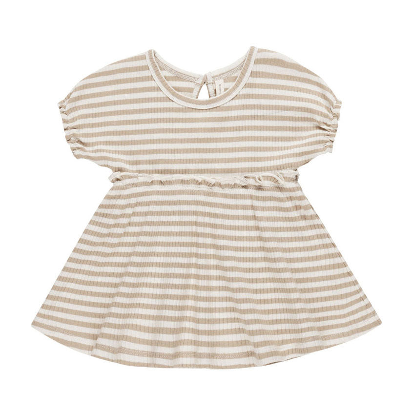 Quincy Mae Latte Stripe Annie Dress