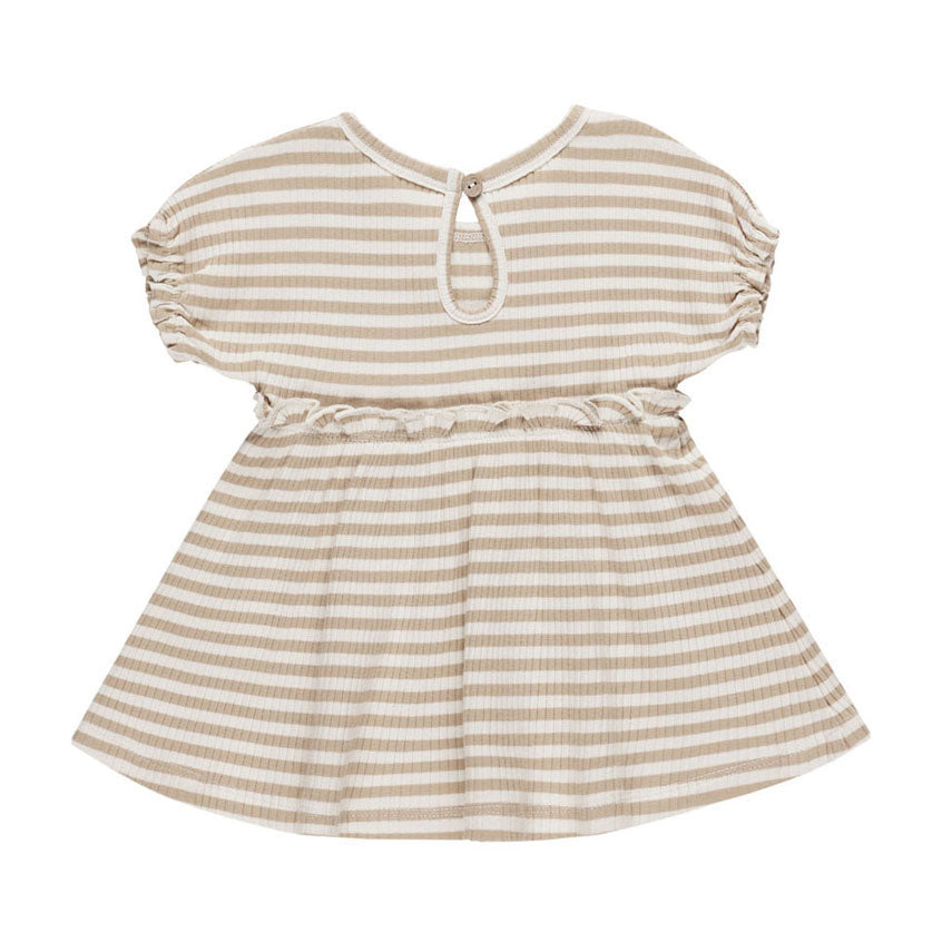Quincy Mae Latte Stripe Annie Dress