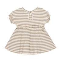 Quincy Mae Latte Stripe Annie Dress