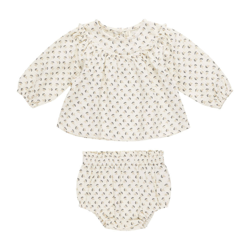Quincy Mae French Flora Mia Top + Bloomer Set