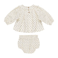 Quincy Mae French Flora Mia Top + Bloomer Set