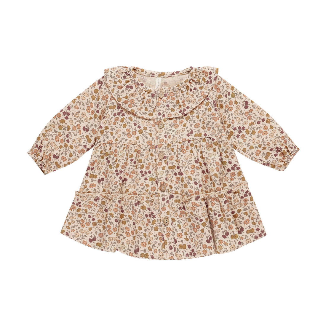 Quincy Mae Posy Ruffle Collar Button Dress