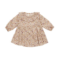Quincy Mae Posy Ruffle Collar Button Dress
