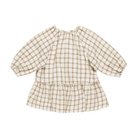 Quincy Mae Cinnamon Plaid Lany Dress
