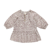 Quincy Mae Mauve Ditsy Lany Dress