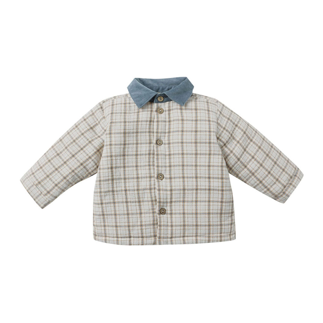Quincy Mae Blue Plaid Ford Jacket