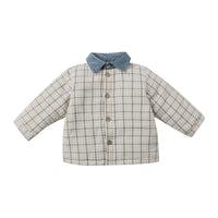 Quincy Mae Blue Plaid Ford Jacket