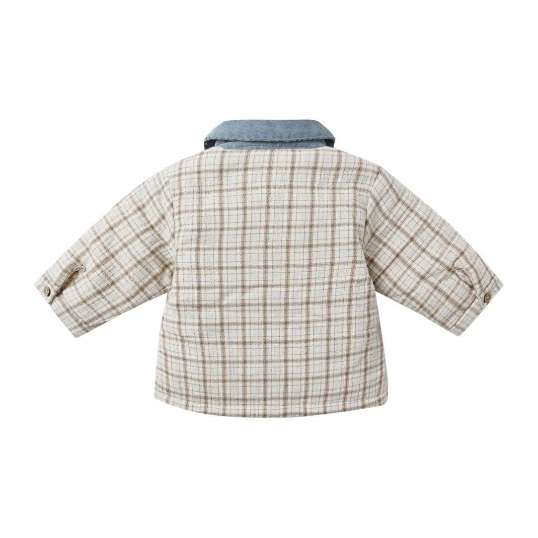 Quincy Mae Blue Plaid Ford Jacket