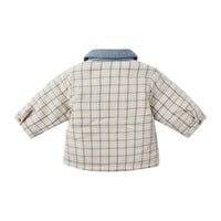 Quincy Mae Blue Plaid Ford Jacket
