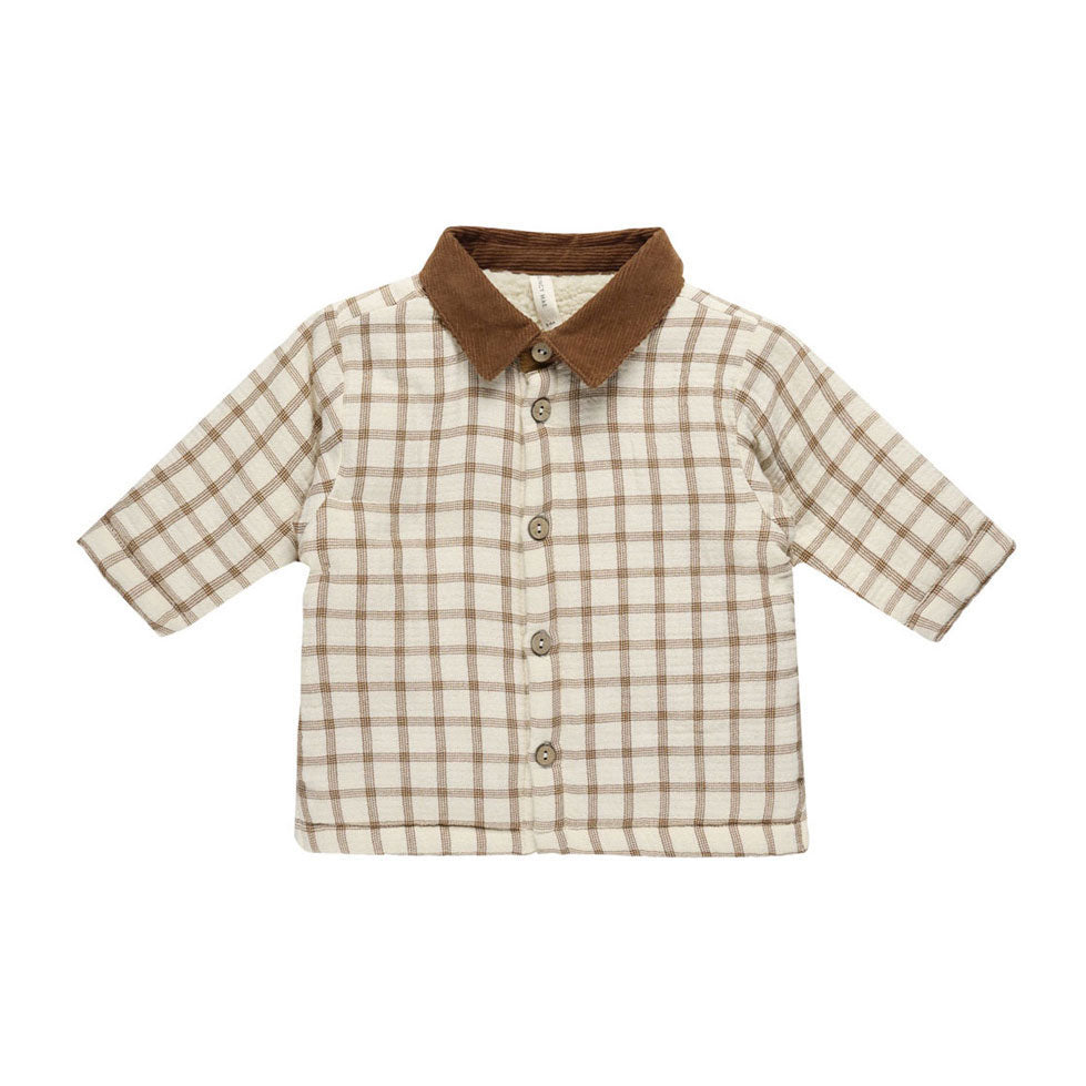 Quincy Mae Cinnamon Plaid Ford Jacket